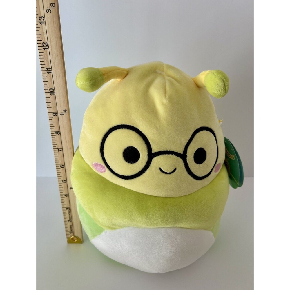 Squishmallows Gilma the Caterpillar Bookworm With Glasses 11" Librarian Gift - Picture 2 of 8